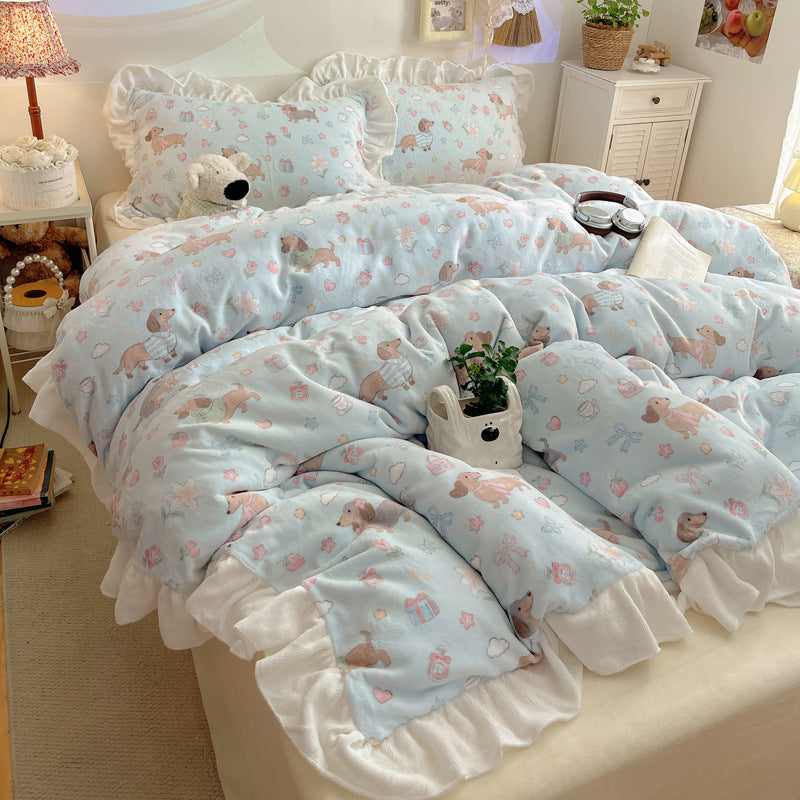 Gemütliche Plüschdecke