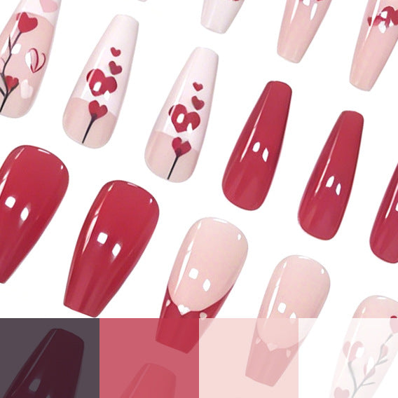 Herz-Themen Nagelkunst Karnz