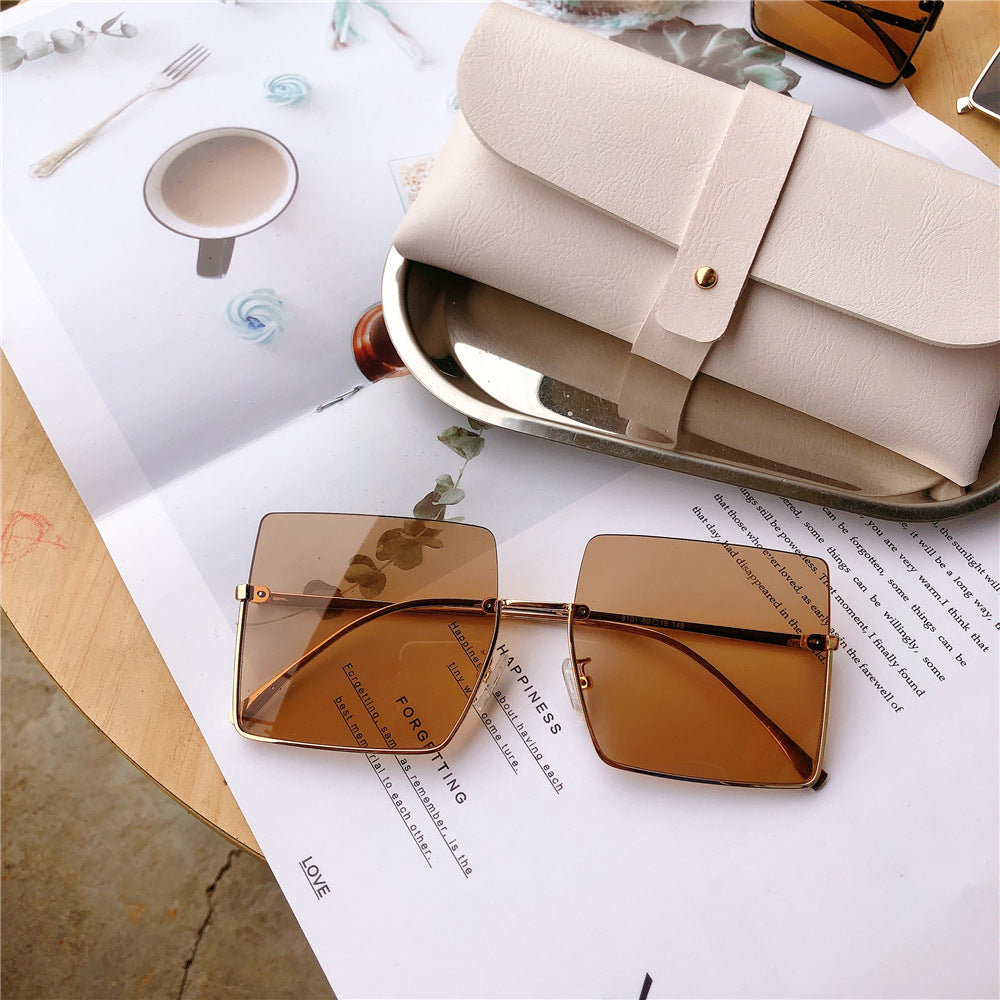 Modische Übergroße Quadratische Sonnenbrille Karnz