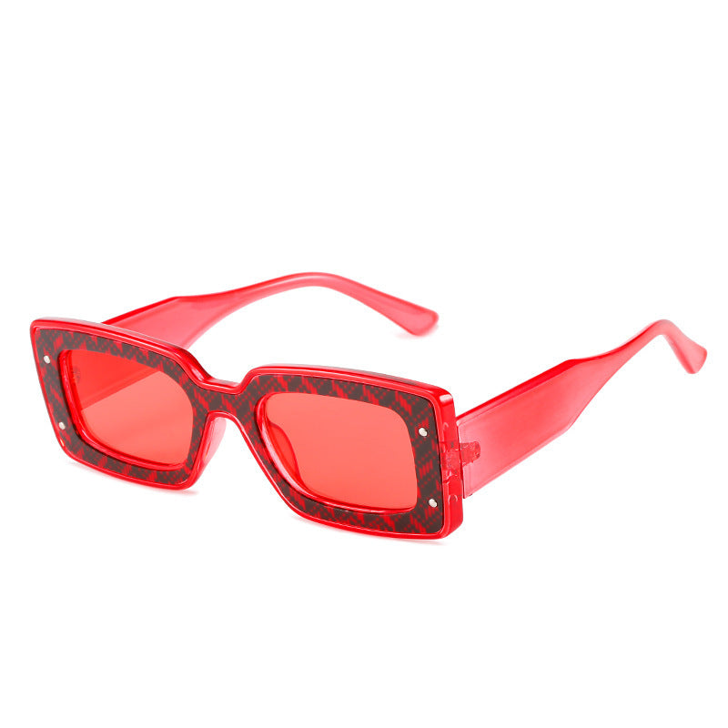 Fette geometrische Sonnenbrille Karnz