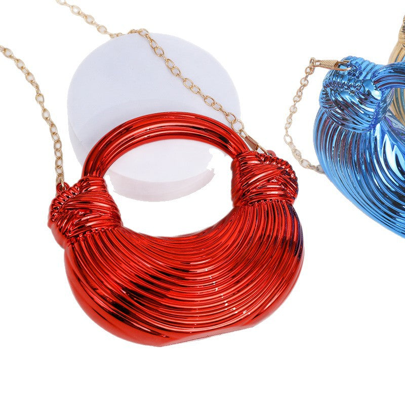 Damen Metallische Handtasche Karnz