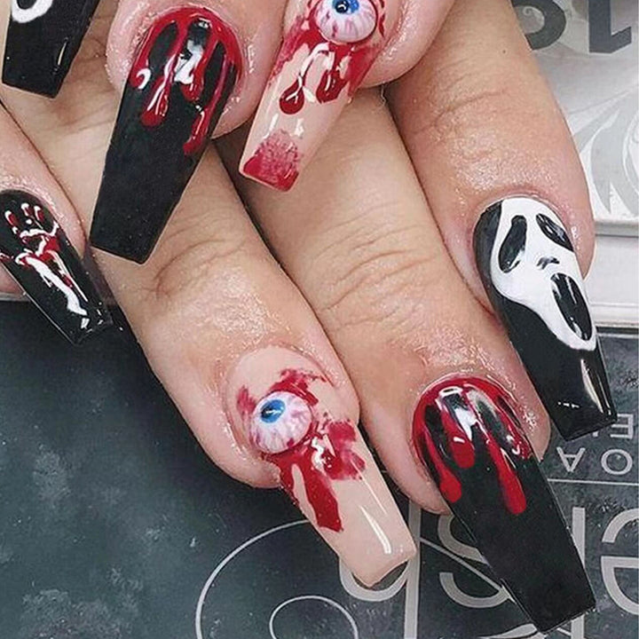 Gothic Themed Press-On Nail Set Karnz