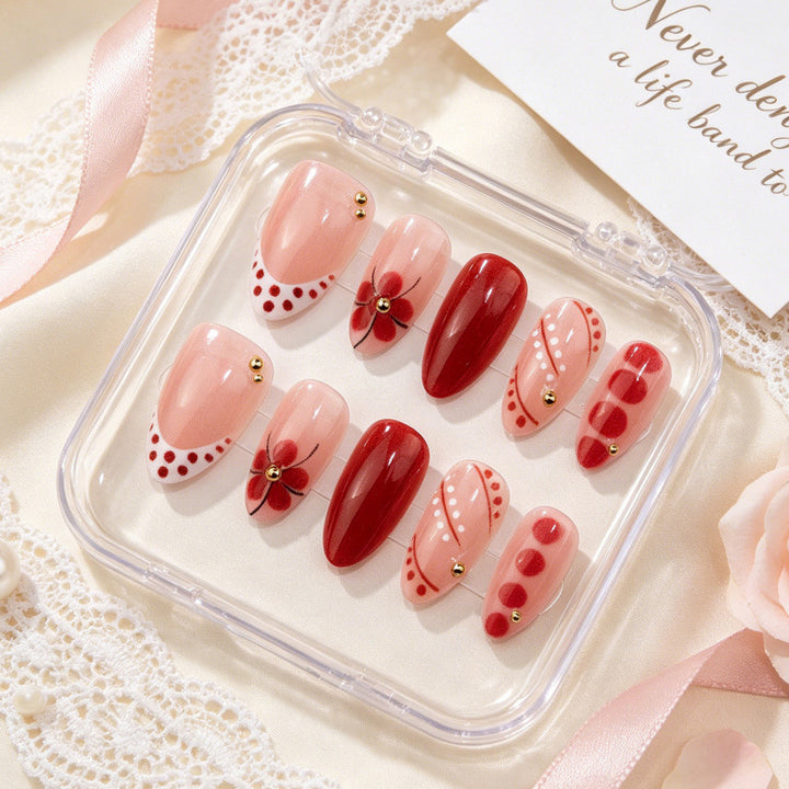 Blumen Design Nagelkunst Set