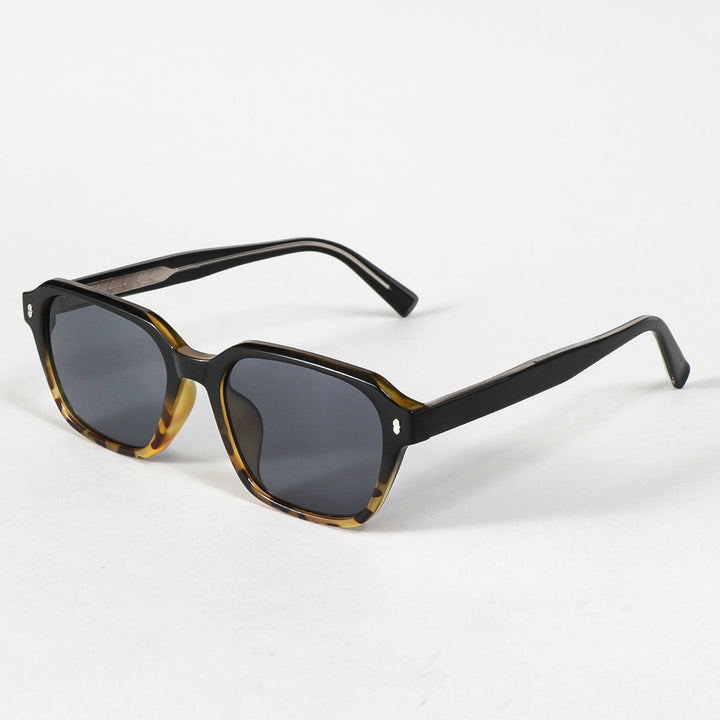 Damen rechteckige Sonnenbrille mit trendigem transparenten Rahmen Karnz