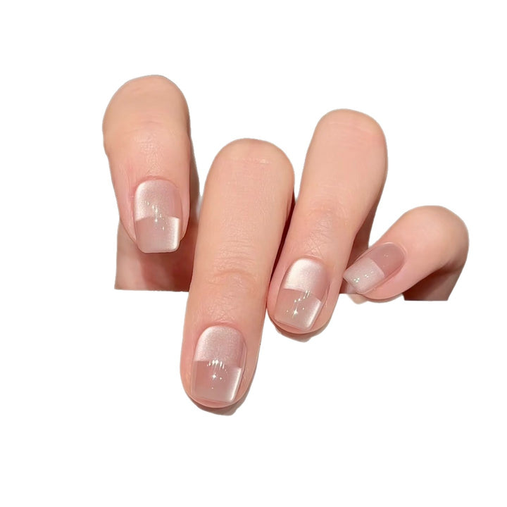 Elegantes französisches Spitzen-Design Press-On-Nagel-Set Karnz