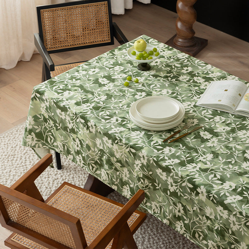 Florale Wachsbeschichtete Tischdecke mit Anti-Fleck Oberfläche und feiner Struktur Karnz