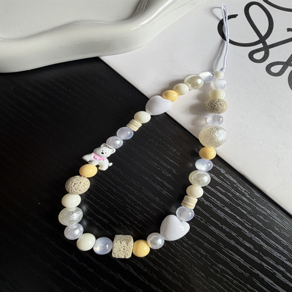 Verspielt Perlen Charm Brillenband Karnz