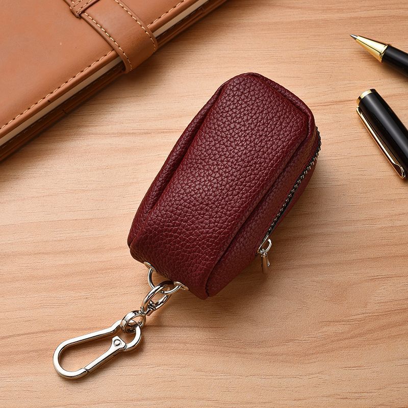 Kompakte Leder Schlüsselanhänger Tasche Karnz