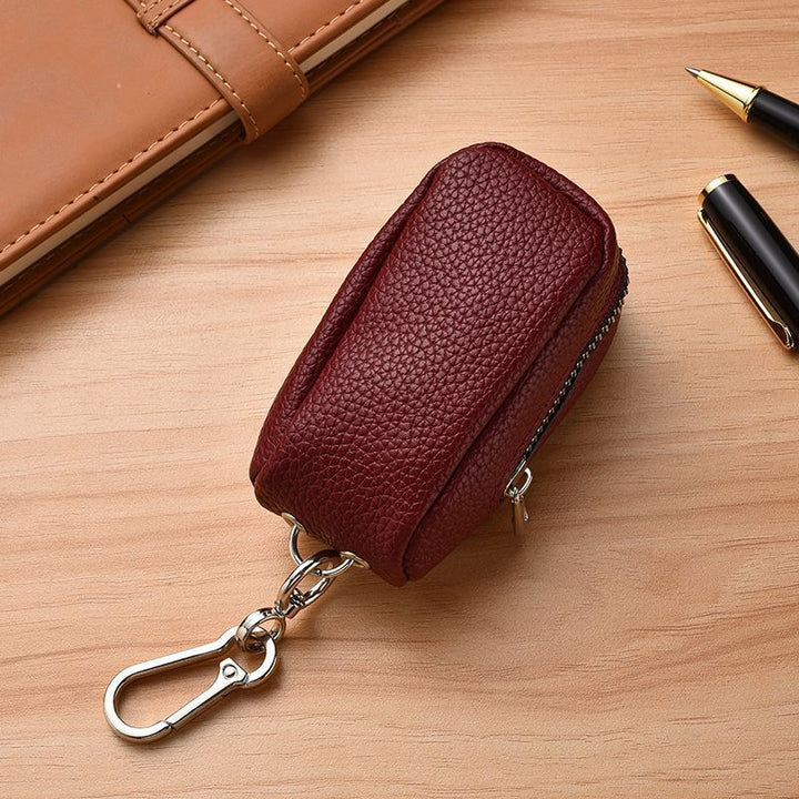 Kompakte Leder Schlüsselanhänger Tasche Karnz