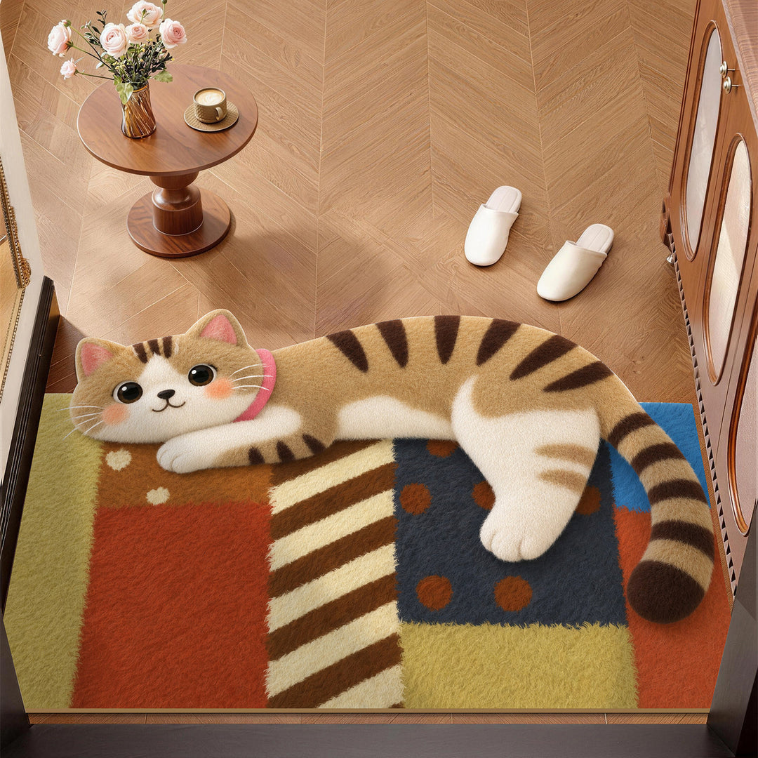 Plüsch-Katzen-Themenmatte