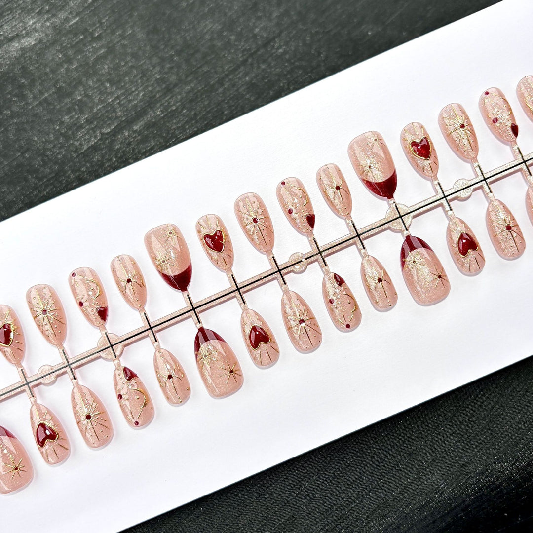 Premium Künstlerische Nail Design Press-On Kit