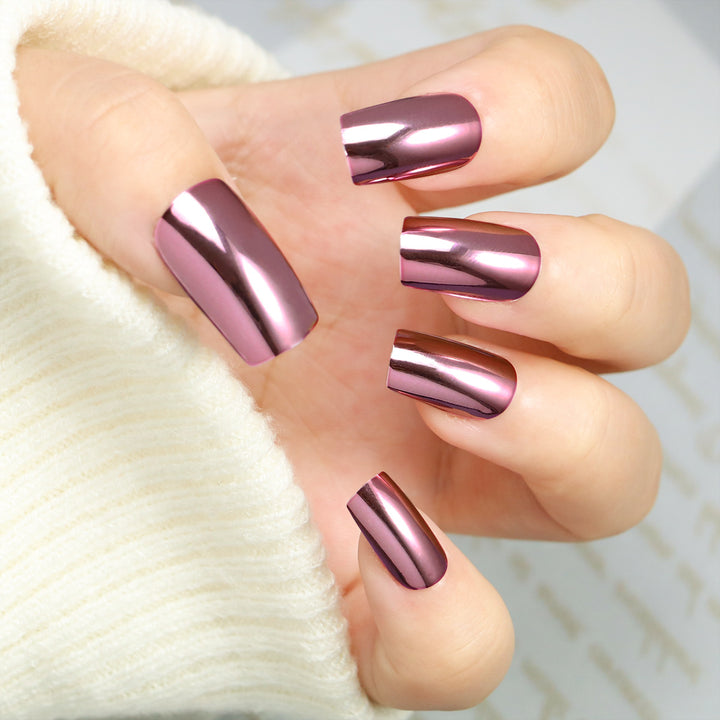 Premium Spiegel Finish Nagelkunst Tipps Karnz