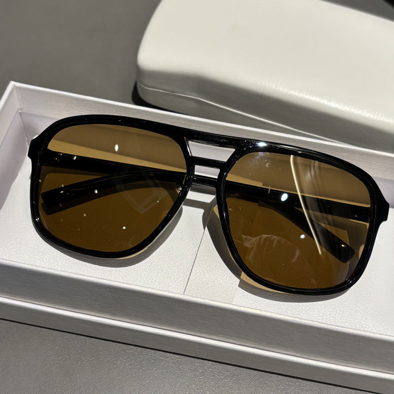 Premium Übergroße Winkelform Sonnenbrille Karnz