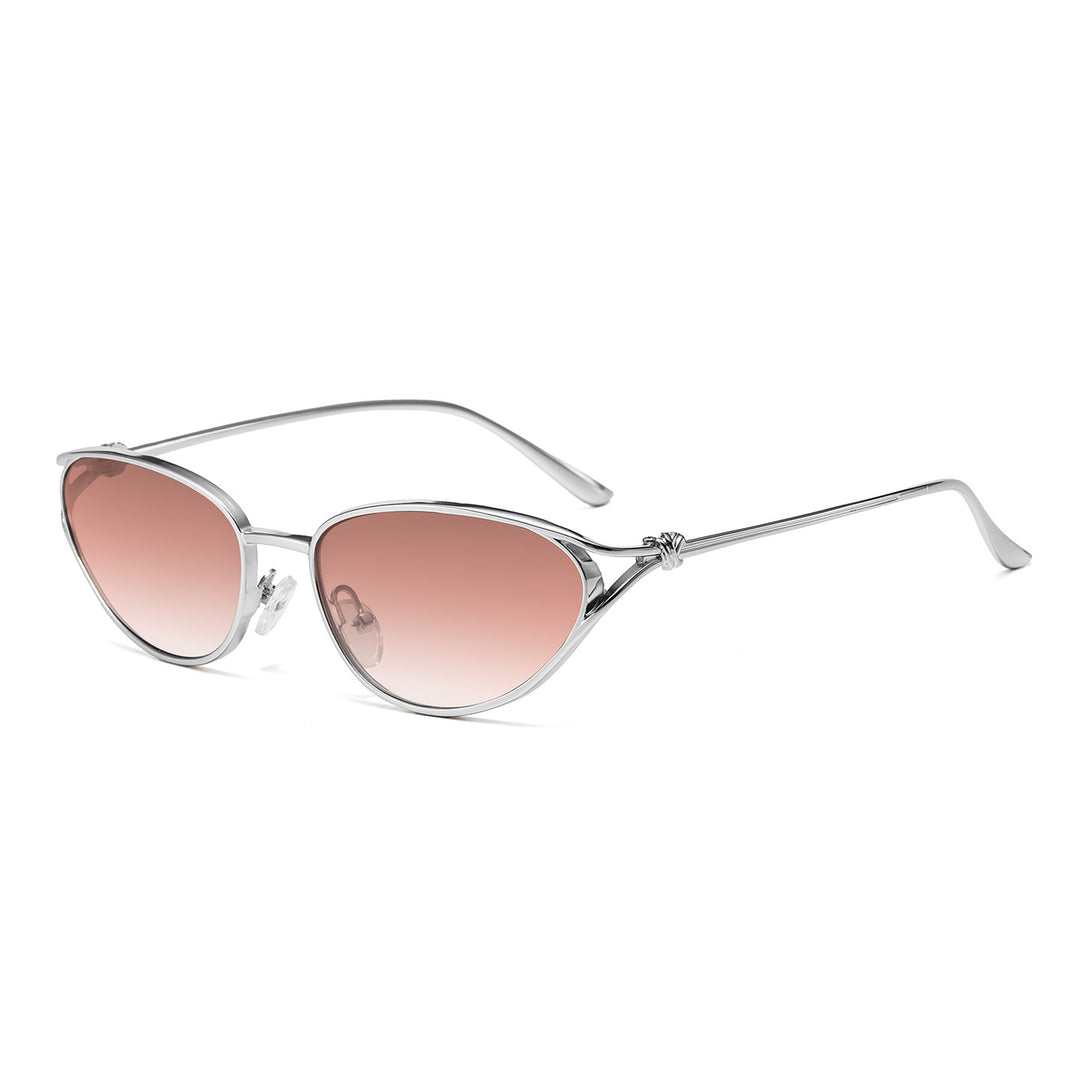 Cat-Eye Sonnenbrille mit eleganten metallischen Akzenten Karnz