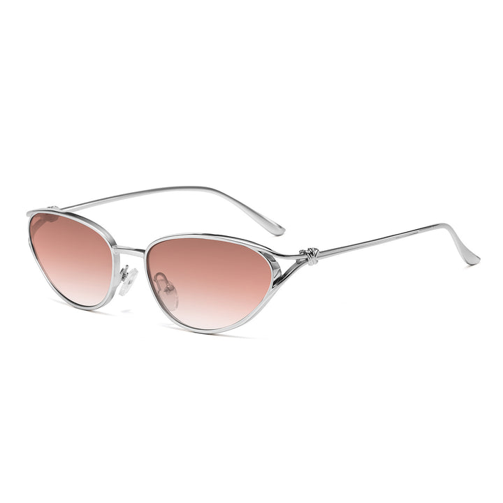 Cat-Eye Sonnenbrille mit eleganten metallischen Akzenten Karnz