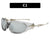 Damen futuristische Sportsonnenbrille mit ergonomischem Design Karnz