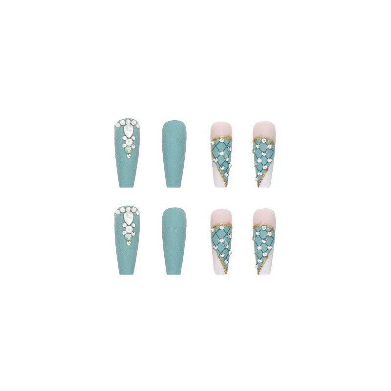 Luxuriöses Dekoratives Press-On-Nagelset