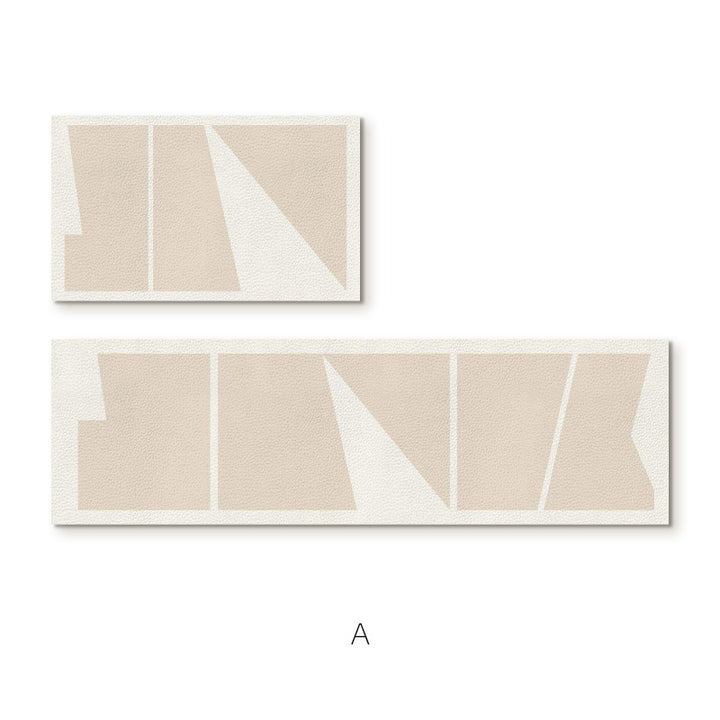 Elegante strukturierte Teppichläufermatte