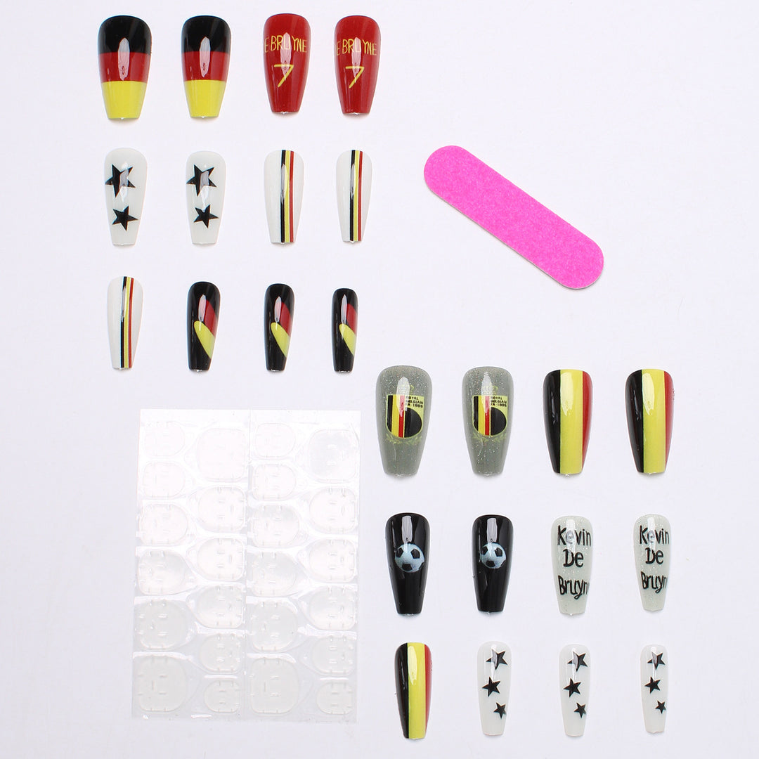Sport-Themen Press-On Nail Art Karnz