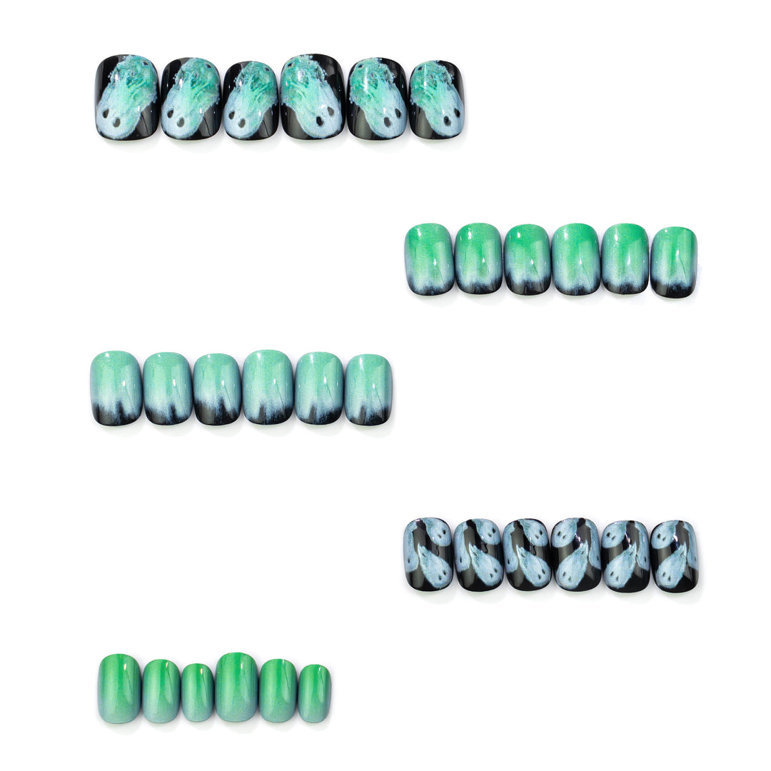 Ghostly Glow Press-On Nail Art Set Karnz