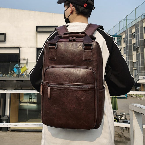 Eleganter Rucksack Aus Hochwertigem Leder Karnz