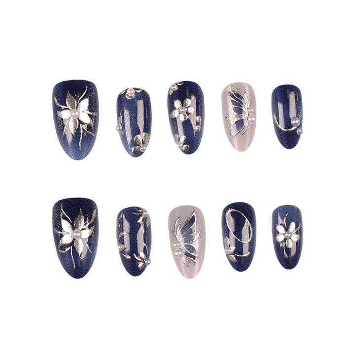 Dekoratives Press-On-Nagelspitzen-Set