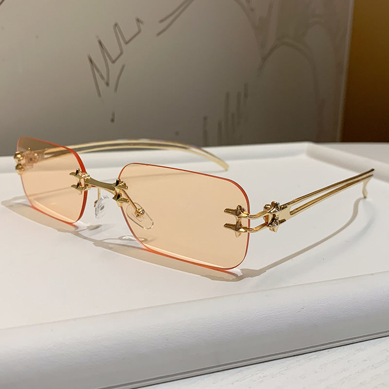Damen filigrane Brille Karnz