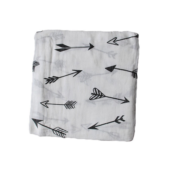 Baumwoll-Musselin Babydecke mit Herzmuster Karnz