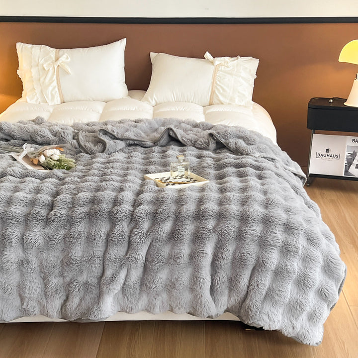 Ultra-weiche strukturierte Fleece-Decke Karnz