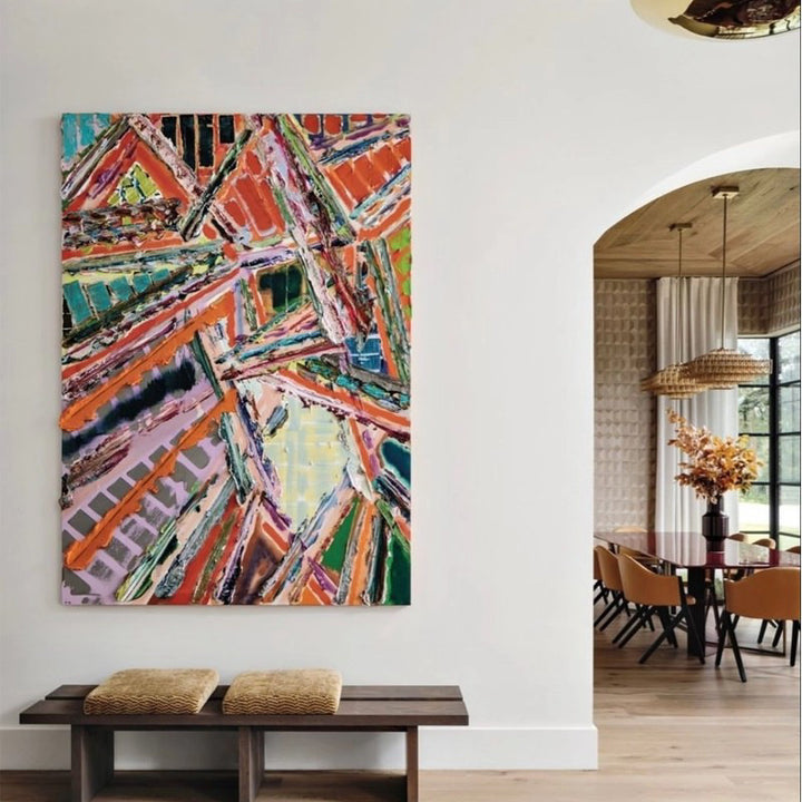 Moderne Minimalistische Geometrische Leinwandkunst