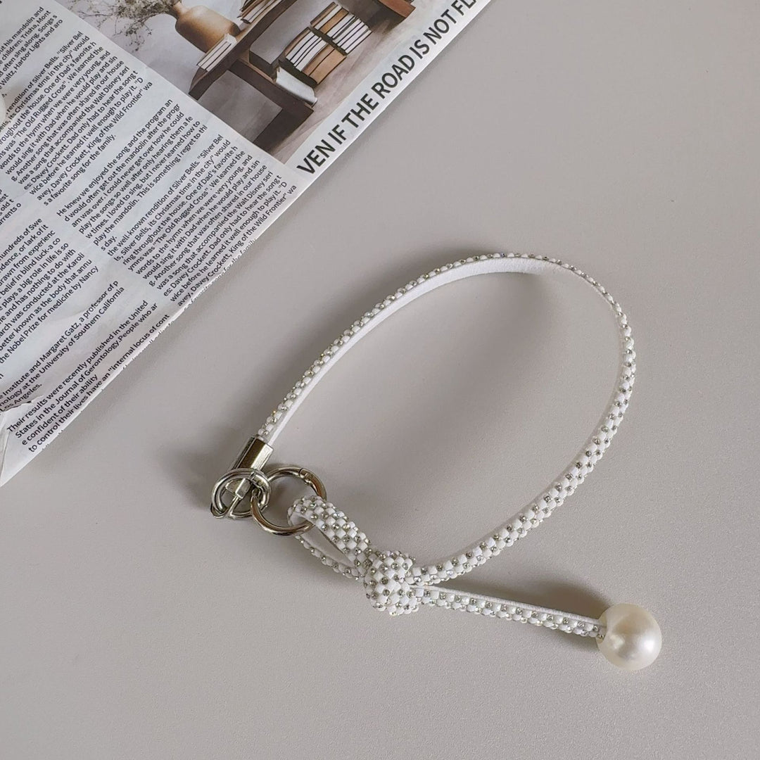 Elegante geknotte Perlenarmband-Band Karnz