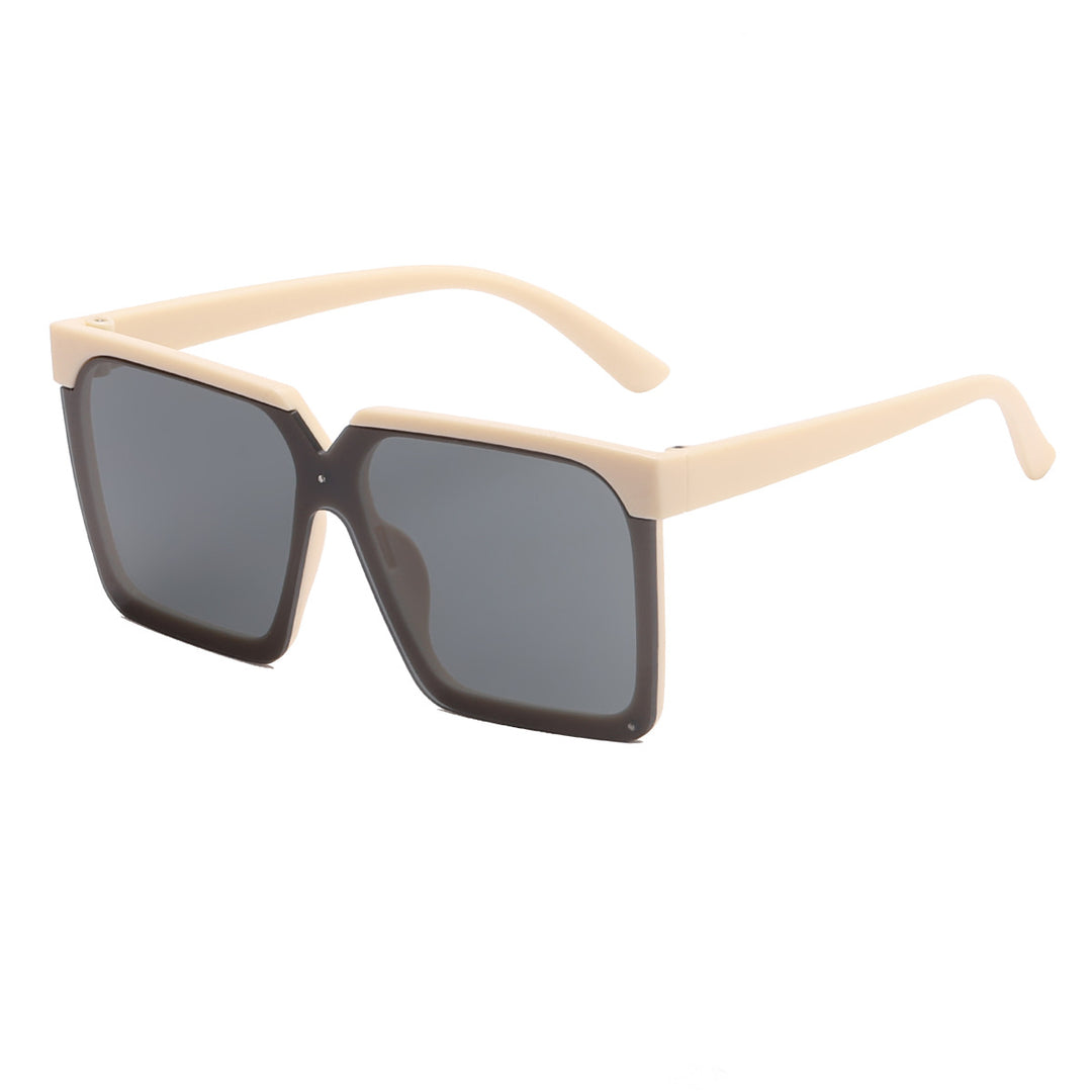 Damen große quadratische Sonnenbrille mit modernem Design Karnz