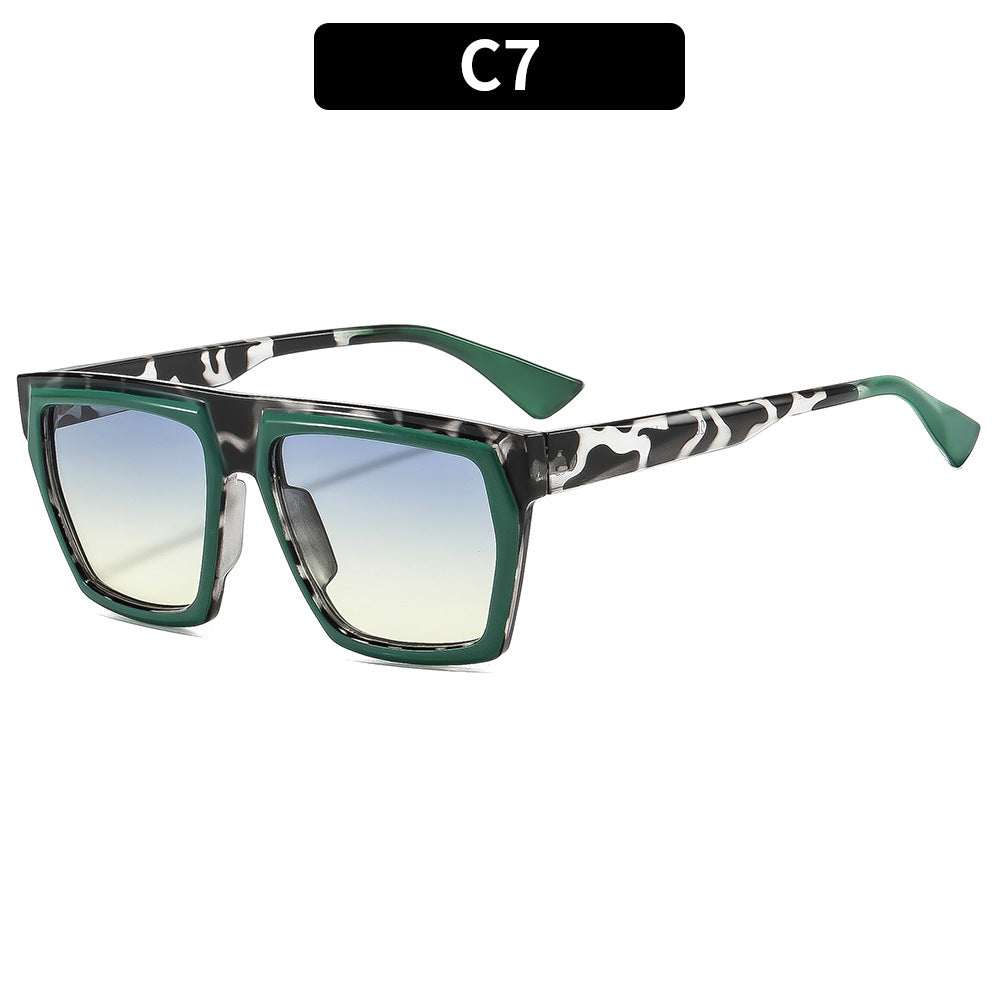 Fetbold Geometrische Quadratische Sonnenbrille