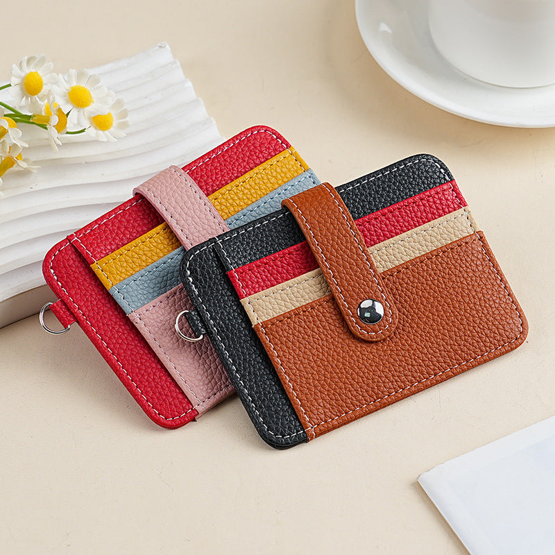 Strukturierte Multi-Taschen-Kartenbörse