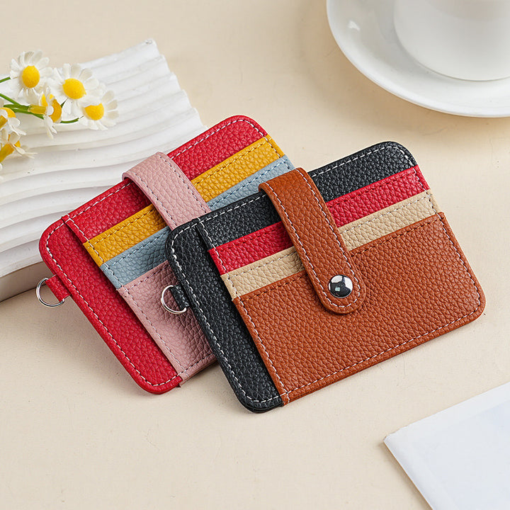 Strukturierte Multi-Taschen-Kartenbörse