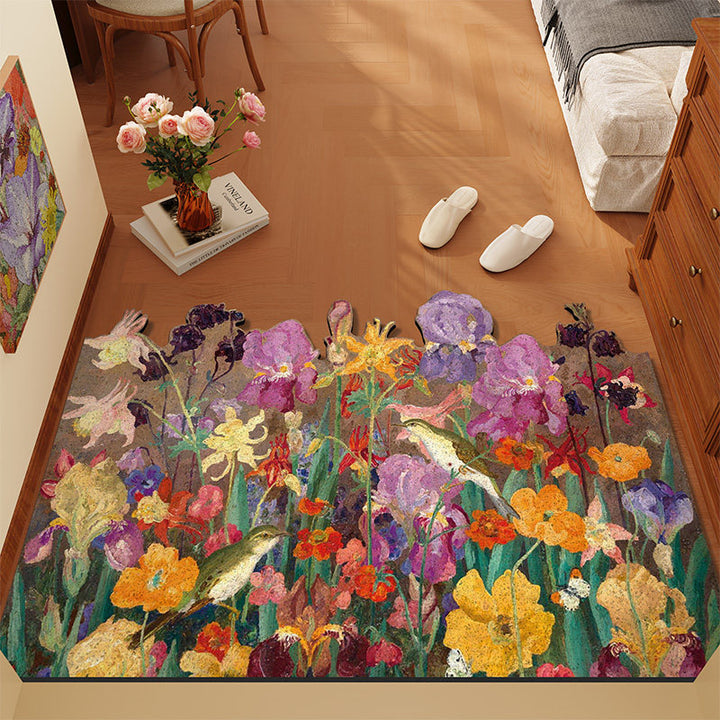 Florales Themen-Teppich