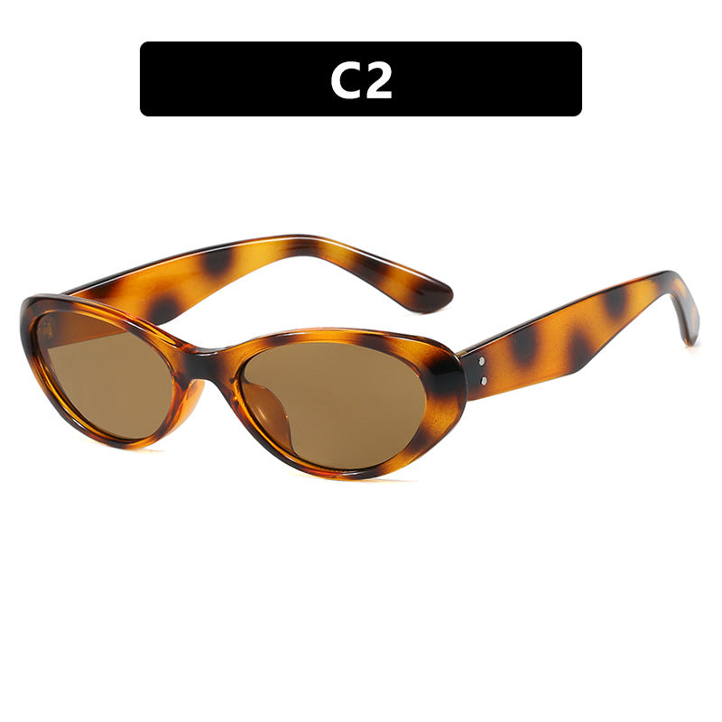 Damen modische Cat-Eye Sonnenbrille mit hochwertigem Kunststoffrahmen und UV-Schutz Karnz