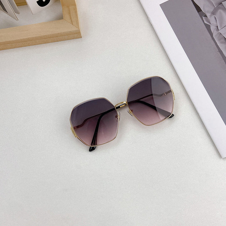 Modische Geometrische Sonnenbrille Karnz