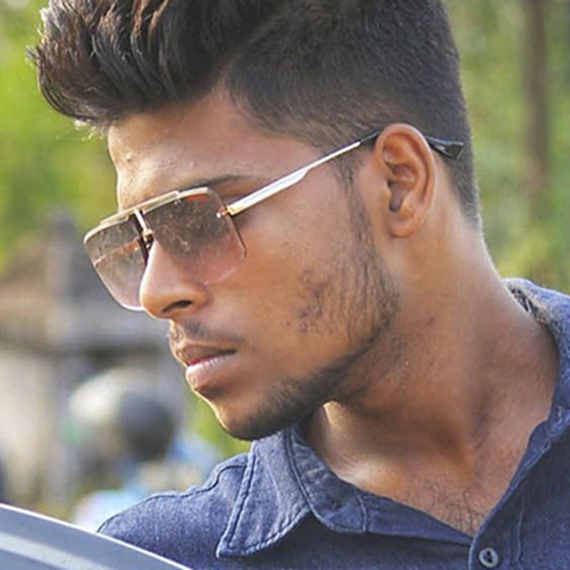 Damen quadratische Sonnenbrille im stilvollen minimalistischen Design Karnz