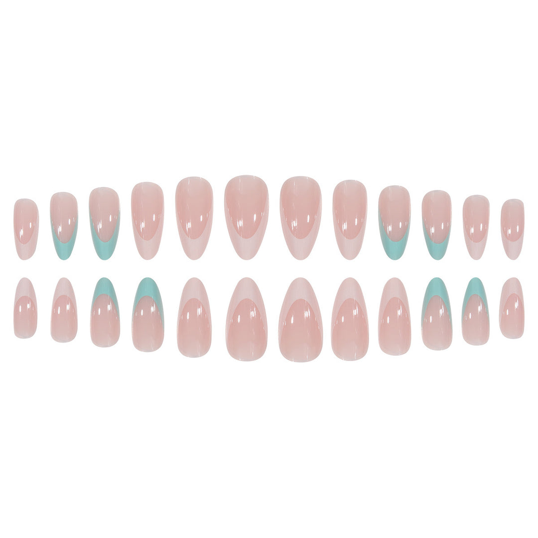 Künstlerische Gradient Stiletto Press-On Nägel Karnz