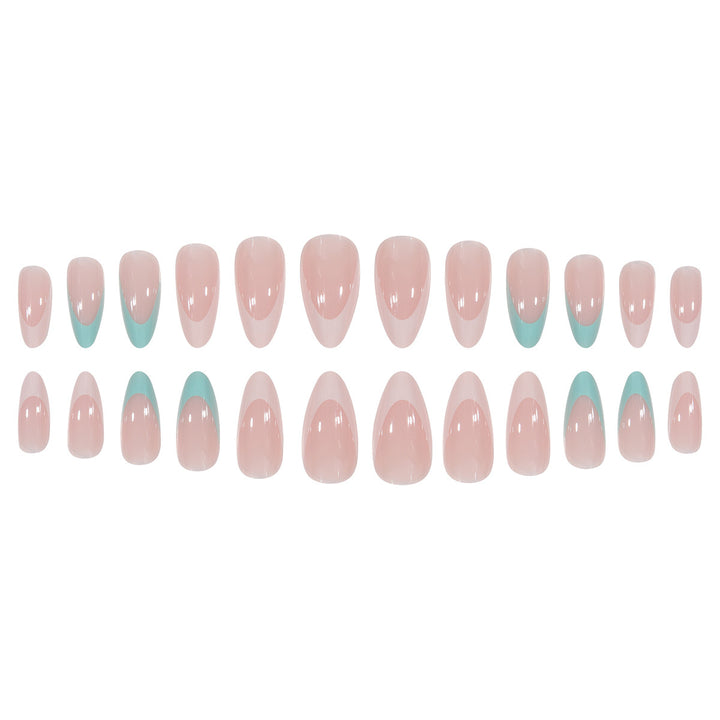 Künstlerische Gradient Stiletto Press-On Nägel Karnz