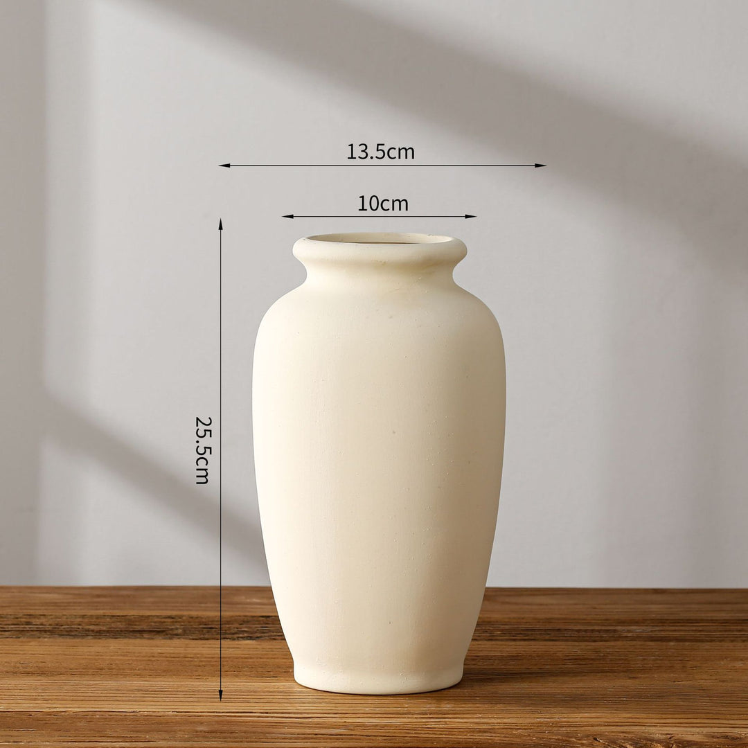 Rustikale Terrakotta Vase Karnz