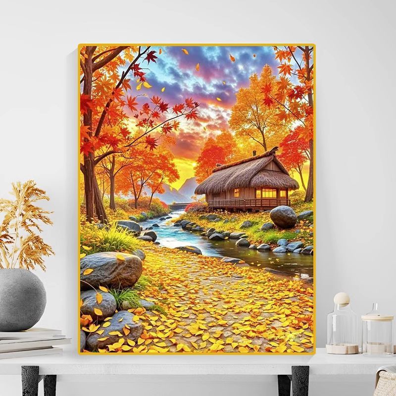 Herbstlandschaft Leinwanddruck Karnz