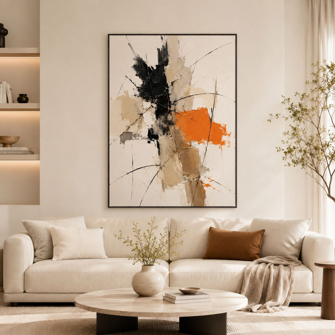 Abstract Expressionistische Leinwandkunst für das Zuhause