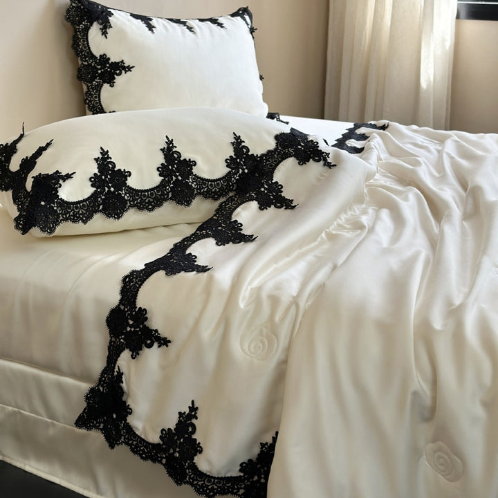 Elegantes Satin-Bettwäsche-Set