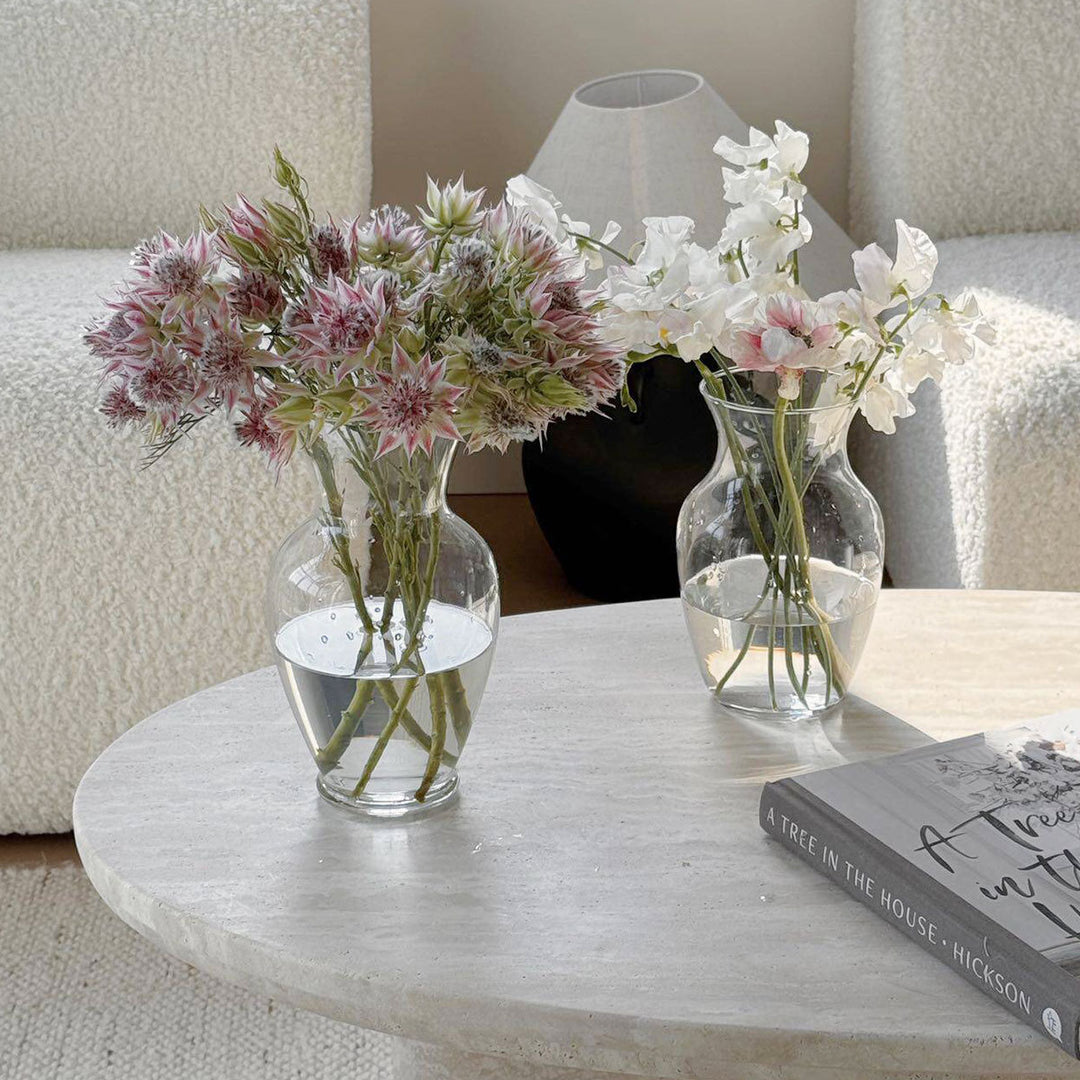 Dekorat vase aus glas