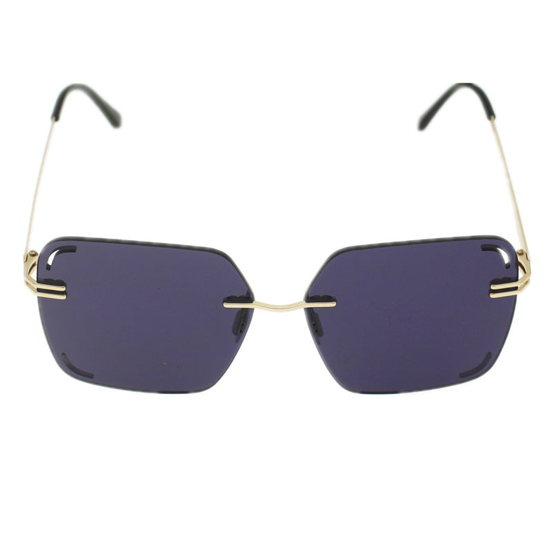 Damen quadratische Sonnenbrille mit verziertem Metalldetail Karnz