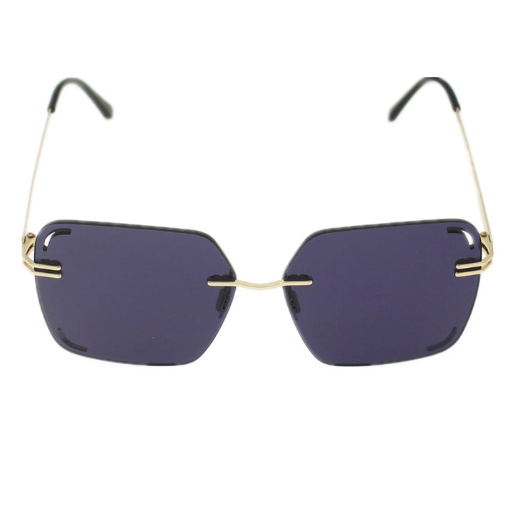 Damen quadratische Sonnenbrille mit verziertem Metalldetail Karnz