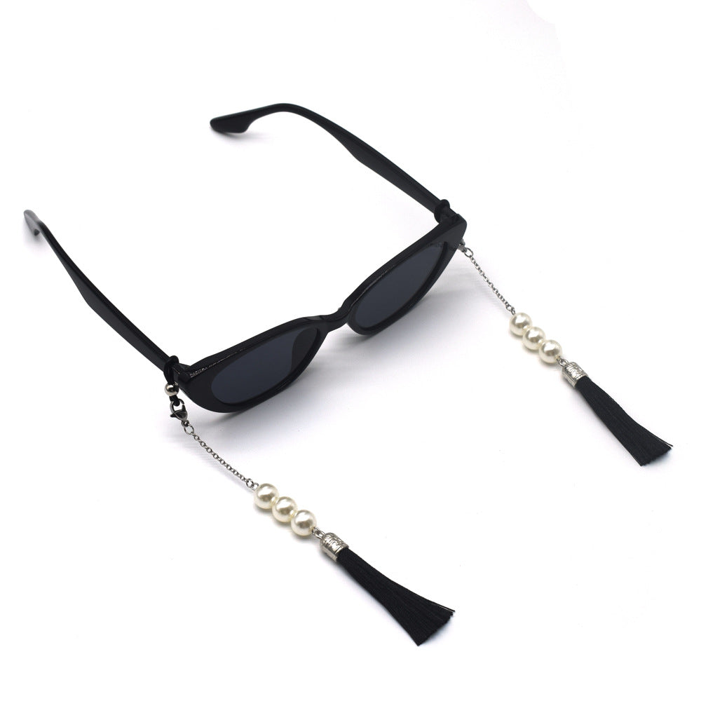 Eleganter Quaste Perlen Brillenhalter Karnz