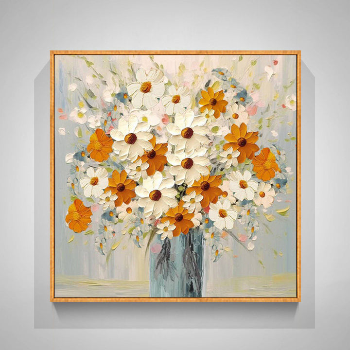 Florales Bouquet Leinwand-Kunstwerk für Innenräume